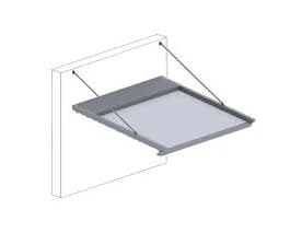 Pergola sa PVC platnom, standardna sa zategama konstrukcija